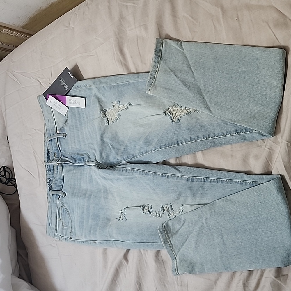 Massimo Mid Rise Demin Legging Jeans